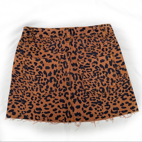 FREE PEOPLE PINEAPPLE COMBO JEAN SKIRT - Picture 2 of 3